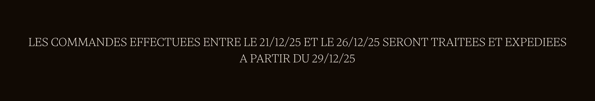 Bonnes Fêtes de fin d'année